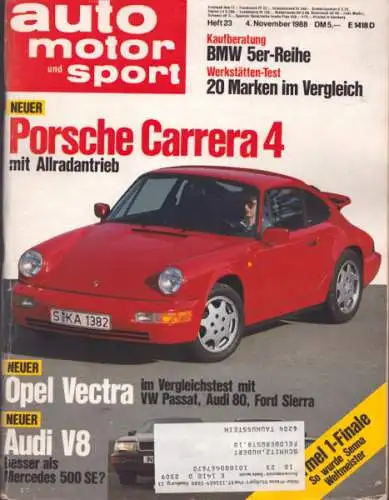 Auto, Motor & Sport 1988 Heft 23