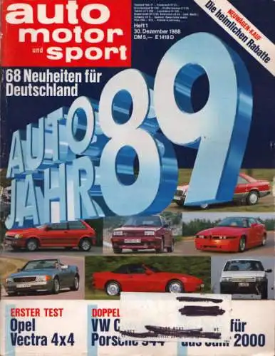 Auto, Motor & Sport 1989 Heft 1