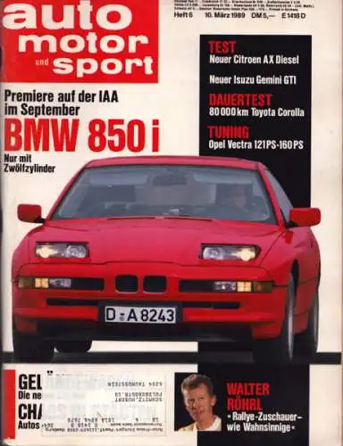 Auto, Motor & Sport 1989 Heft 6