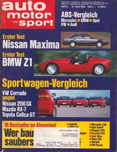 Auto, Motor & Sport 1989 Heft 9