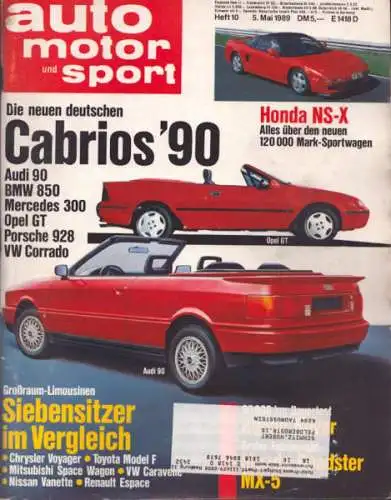 Auto, Motor & Sport 1989 Heft 10