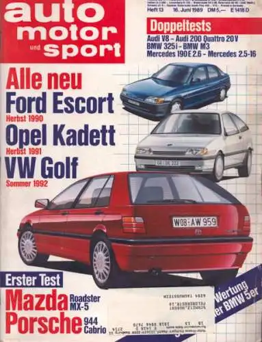 Auto, Motor & Sport 1989 Heft 13