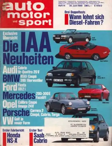 Auto, Motor & Sport 1989 Heft 14
