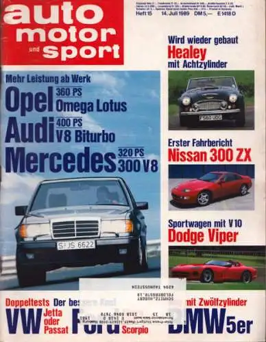 Auto, Motor & Sport 1989 Heft 15