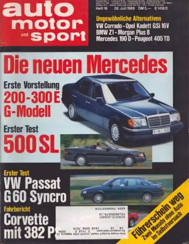 Auto, Motor & Sport 1989 Heft 16