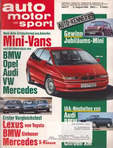 Auto, Motor & Sport 1989 Heft 17