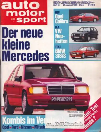 Auto, Motor & Sport 1989 Heft 18