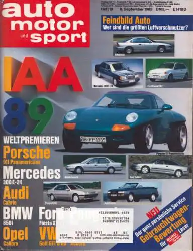 Auto, Motor & Sport 1989 Heft 19