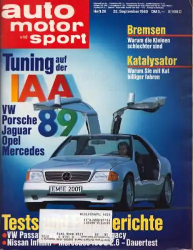 Auto, Motor & Sport 1989 Heft 20