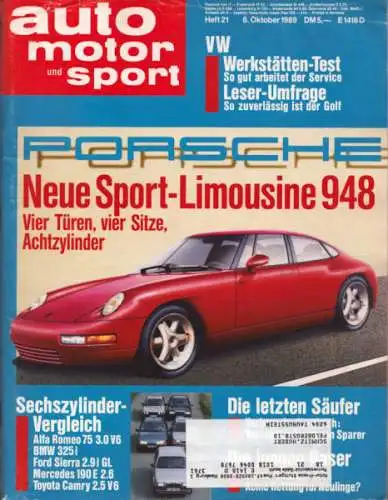 Auto, Motor & Sport 1989 Heft 21