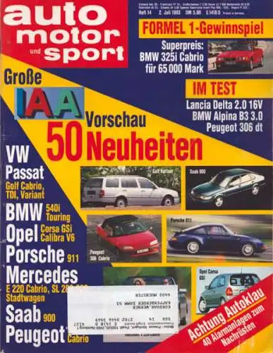 Auto, Motor & Sport 1993 Heft 14