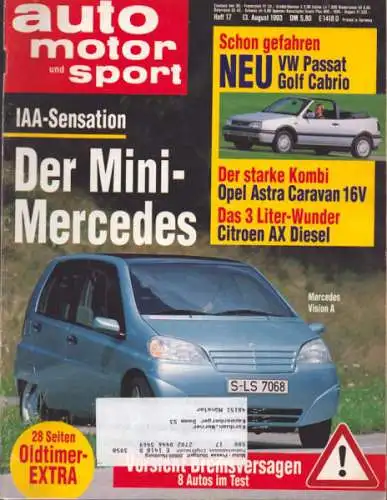 Auto, Motor & Sport 1993 Heft 17