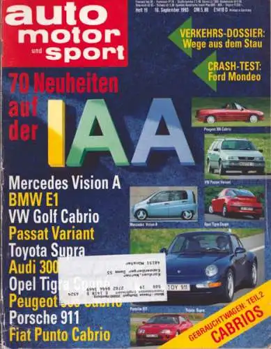 Auto, Motor & Sport 1993 Heft 19