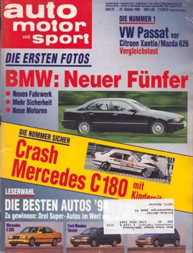 Auto, Motor & Sport 1993 Heft 22