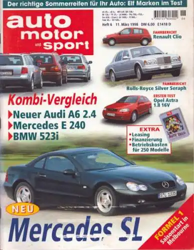 Auto, Motor & Sport 1998 Heft 6