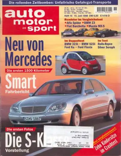 Auto, Motor & Sport 1998 Heft 15