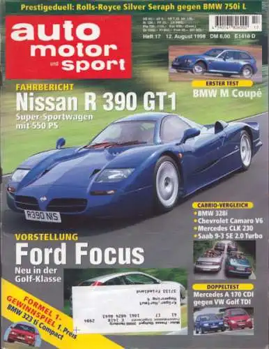 Auto, Motor & Sport 1998 Heft 17