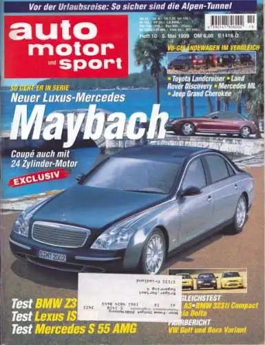 Auto, Motor & Sport 1999 Heft 10