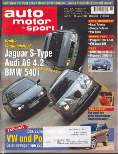 Auto, Motor & Sport 1999 Heft 11