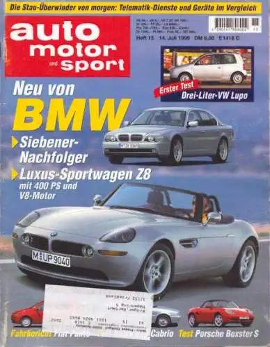 Auto, Motor & Sport 1999 Heft 15