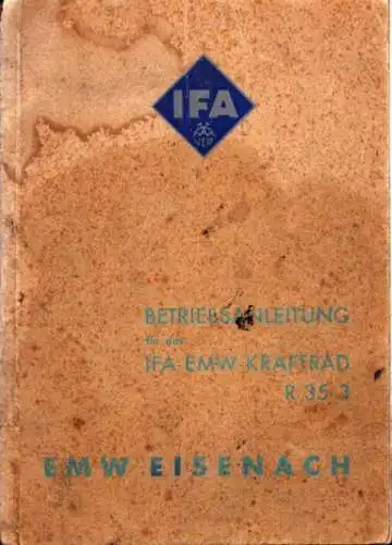 IFA EMW R 35/3 Bedienungsanleitung 2.1953