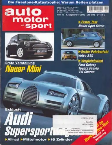 Auto, Motor & Sport 2000 Heft 19