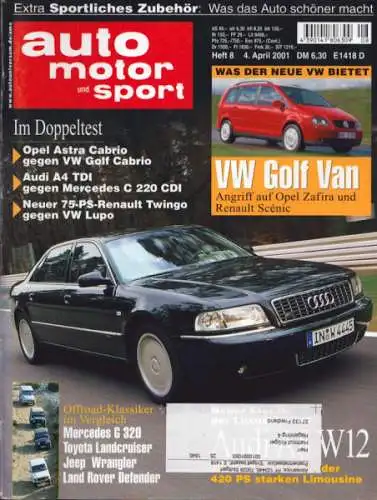 Auto, Motor & Sport 2001 Heft 8