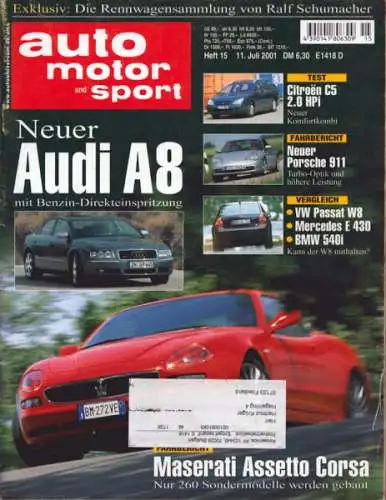 Auto, Motor & Sport 2001 Heft 15