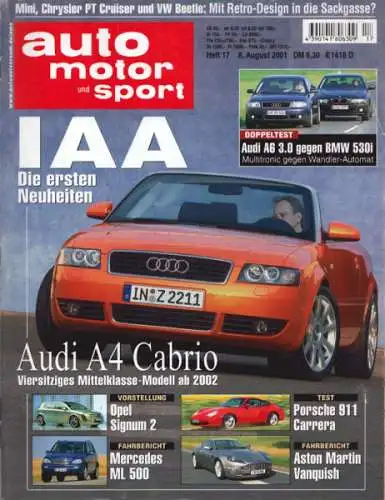 Auto, Motor & Sport 2001 Heft 17