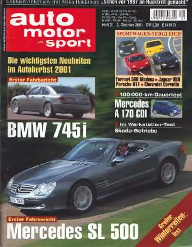 Auto, Motor & Sport 2001 Heft 21