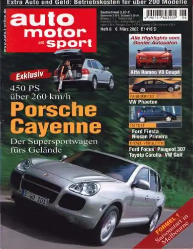Auto, Motor & Sport 2002 Heft 6