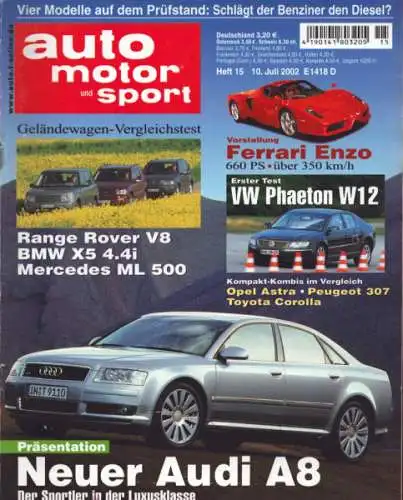 Auto, Motor & Sport 2002 Heft 15