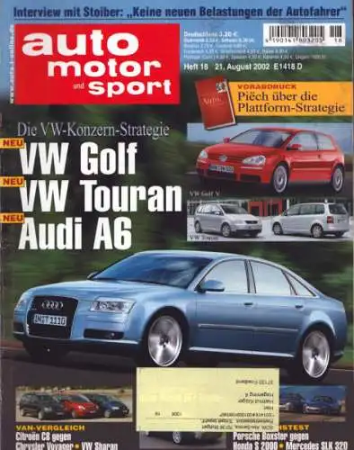 Auto, Motor & Sport 2002 Heft 18
