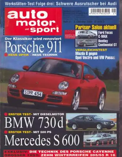 Auto, Motor & Sport 2002 Heft 21