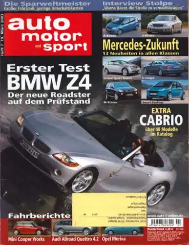 Auto, Motor & Sport 2003 Heft 7
