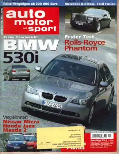 Auto, Motor & Sport 2003 Heft 11