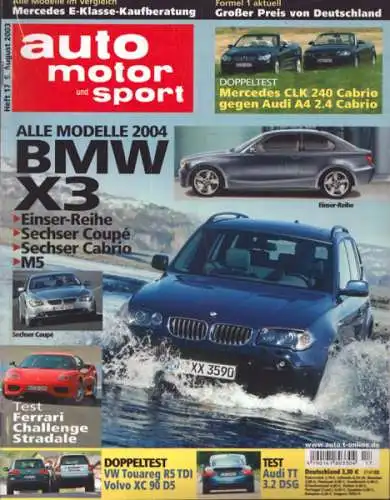 Auto, Motor & Sport 2003 Heft 17