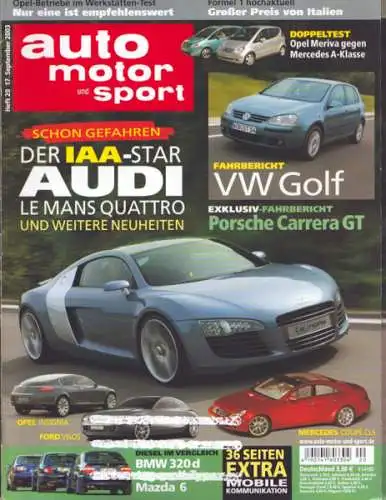 Auto, Motor & Sport 2003 Heft 20