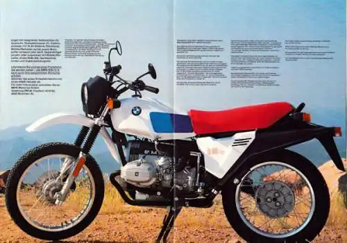 BMW R 80 G/S Prospekt 1981