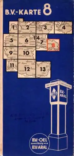 B.V. Karte 8 1930er Jahre