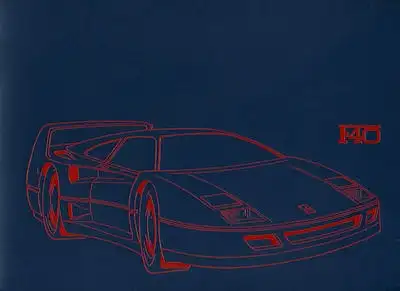 Ferrari F 40 Prospekt 9.1987