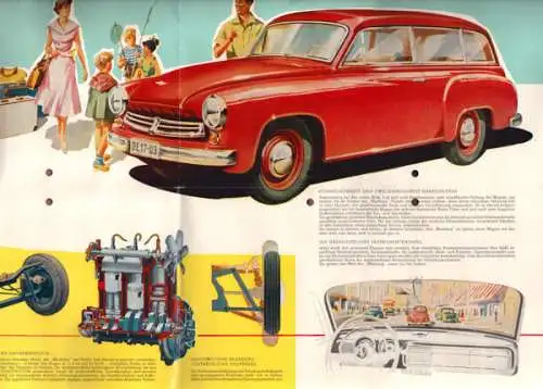 Wartburg 311 Kombi-Wagen Prospekt 1956