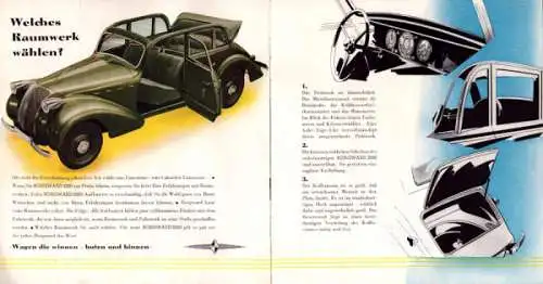 Borgward 2000 Prospekt ca. 1939