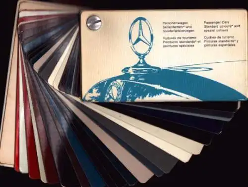 Mercedes-Benz Farbmuster Fächer 8.1965
