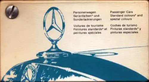Mercedes-Benz Farbmuster Fächer 8.1965