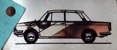 BMW 2 Farbmuster Fächer ca. 1962-1963