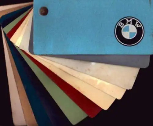 BMW 2 Farbmuster Fächer ca. 1962-1963