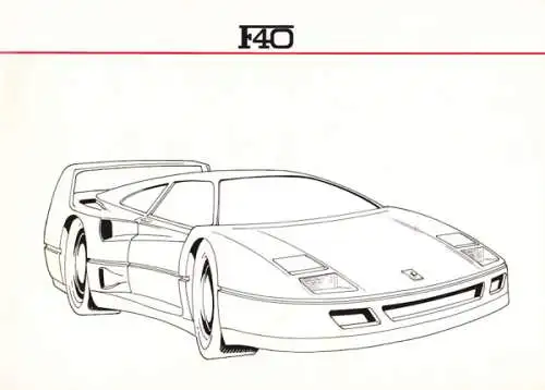 Ferrari F 40 Prospekt 1987/88