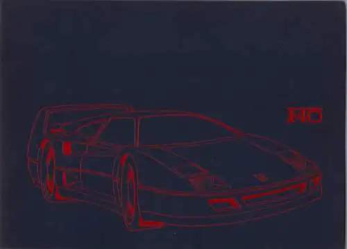 Ferrari F 40 Prospekt 9.1987
