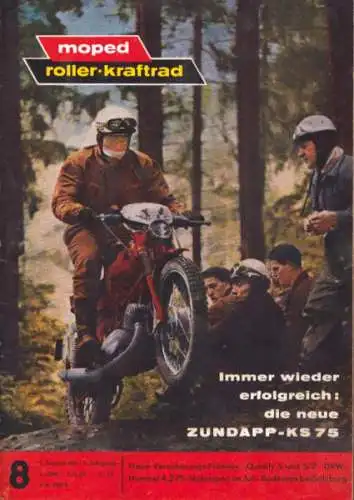 Moped Roller Kraftrad 1961 Heft 8